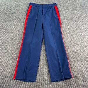 DSCP US Army Dress Blue Uniform Trousers Pants 32x30 Red Stripe Military Wool